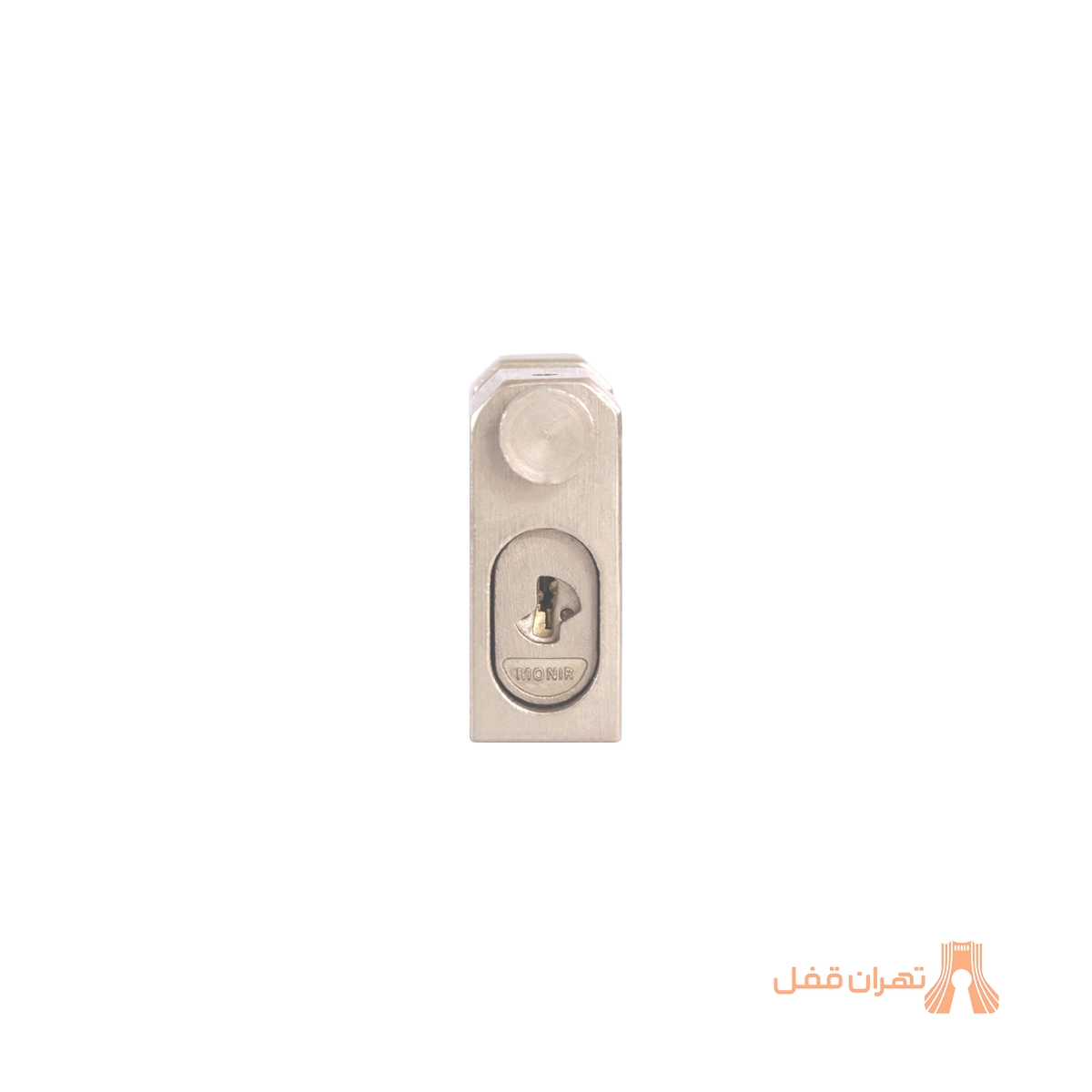 قفل کتابی منیر صنعت مدل M110 با 18 ساچمه با بدنه فولادی- نمای سیلندر